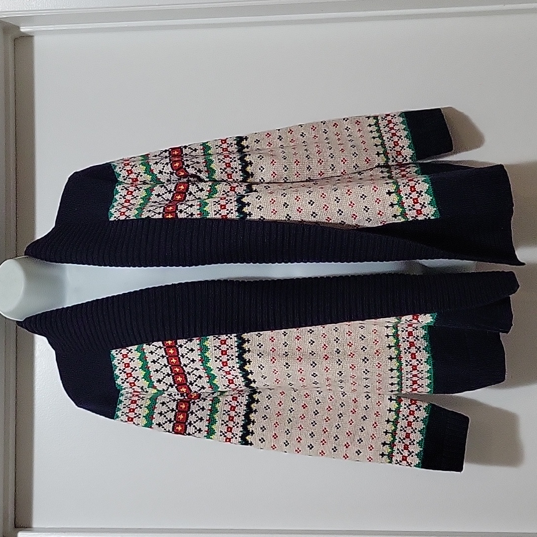 Talbots Cardigan Sweater Open Front Fair Isle Academia Fall Grandmacore Sm New